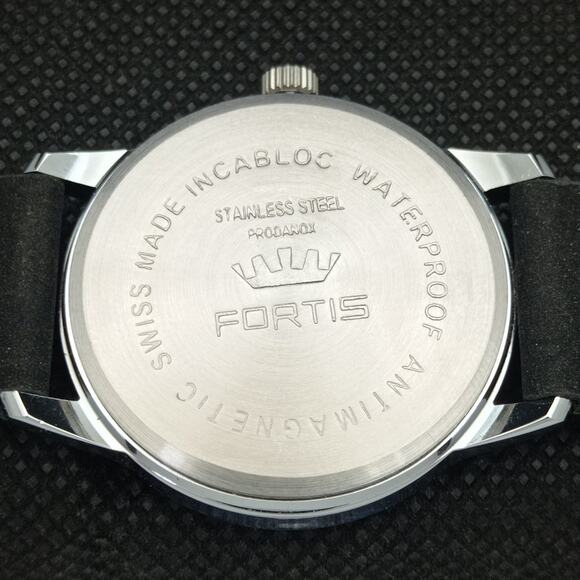 Fortis Men's Black and Silver Watch - Picture 8 of 8